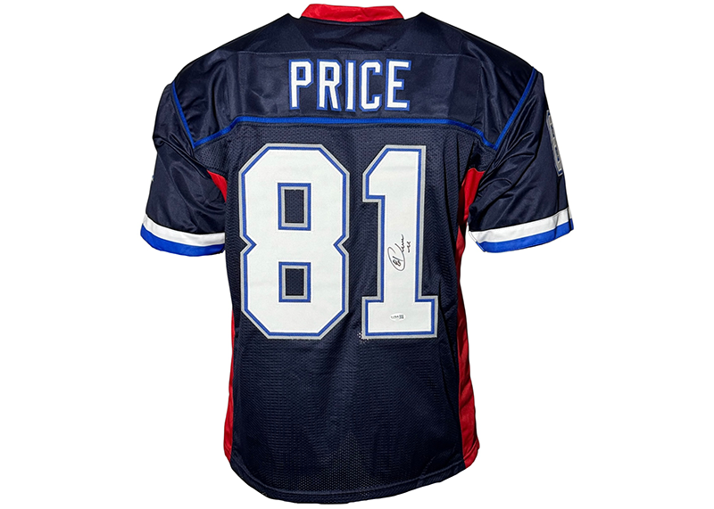 Peerless Price Signed Buffalo Blue Football Jersey JSA