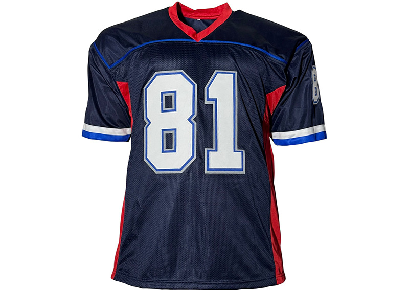 Peerless Price Signed Buffalo Blue Football Jersey JSA