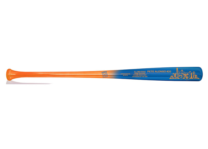 Pete Alonso Signed MLB Rookie Home Run King Chrome Bat