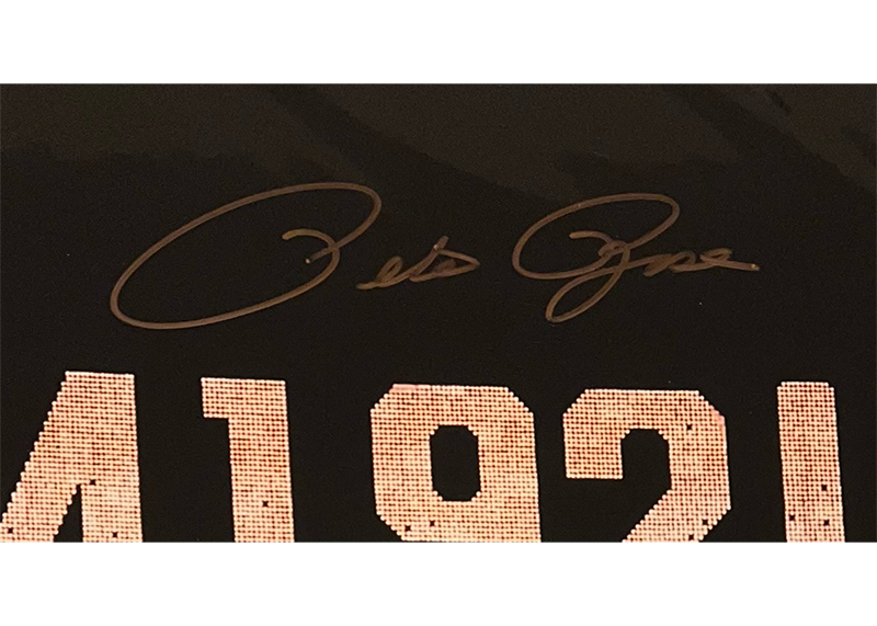 Pete Rose Autographed 16x20 Cincinnati Reds Photo JSA