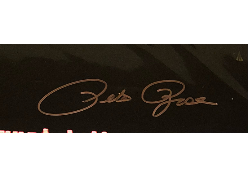 Pete Rose Autographed 16x20 Cincinnati Reds Photo JSA