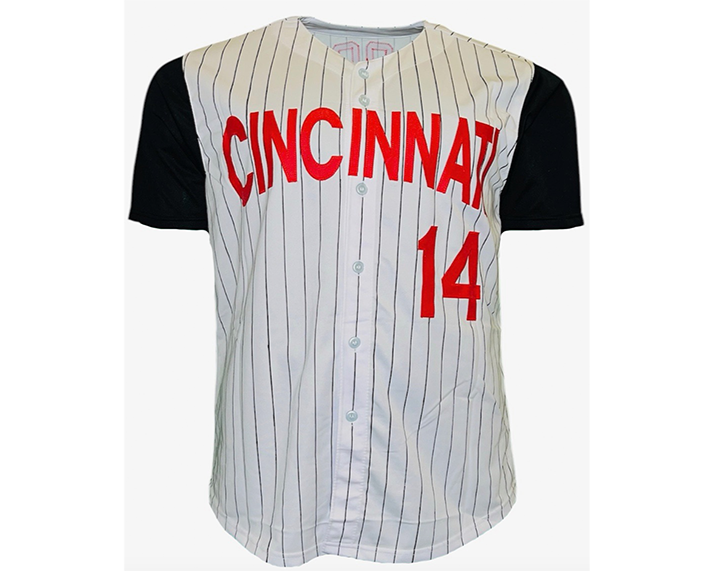 Pete Rose Signed Cincinnati Custom White Pinstripe Baseball Jersey JSA