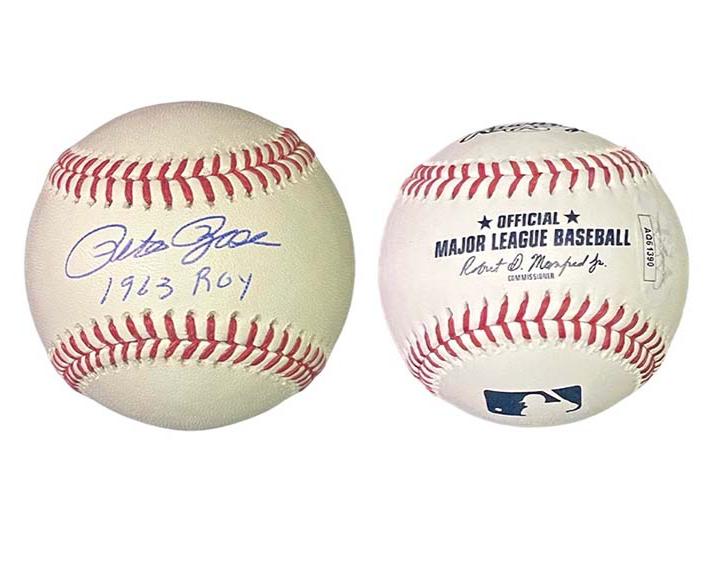 Pete Rose Signed Official MLB “1963 ROY” Inscription Baseball JSA