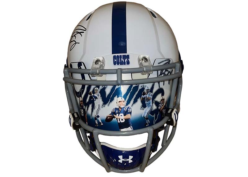 Peyton Manning Signed Authentic Indianapolis Colts Football Helmet Fanatics