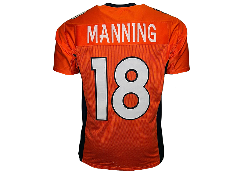 Peyton Manning Unsigned Denver Orange Football Jersey