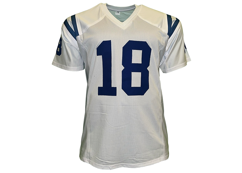 Peyton Manning Unsigned Indianapolis White Football Jersey