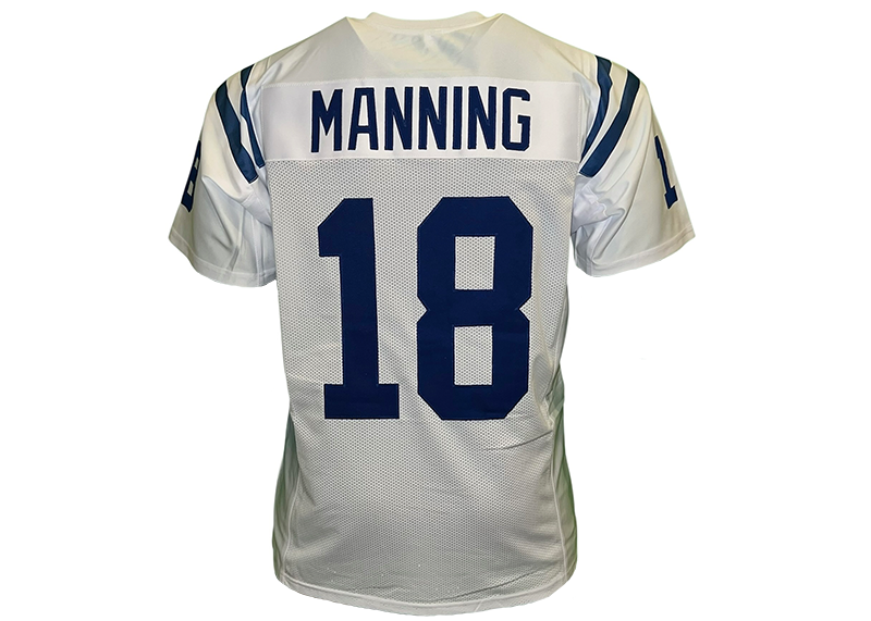 Peyton Manning Unsigned Indianapolis White Football Jersey