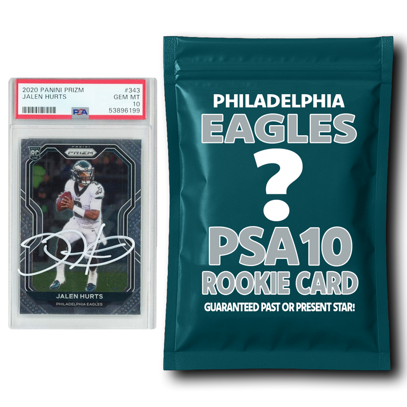 Philadelphia Eagles PSA 10 Graded Rookie Card Mystery Pack