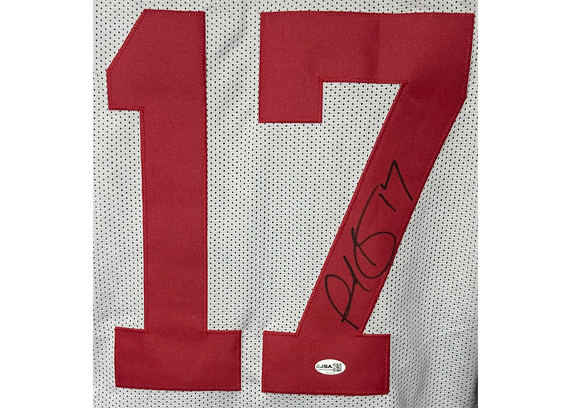 Plaxico Burress Signed New York White Football Jersey JSA