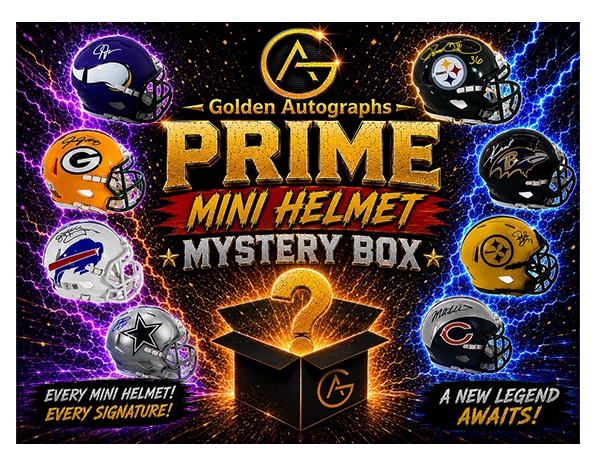 Prime Autographed Football Mini Helmet Mystery box