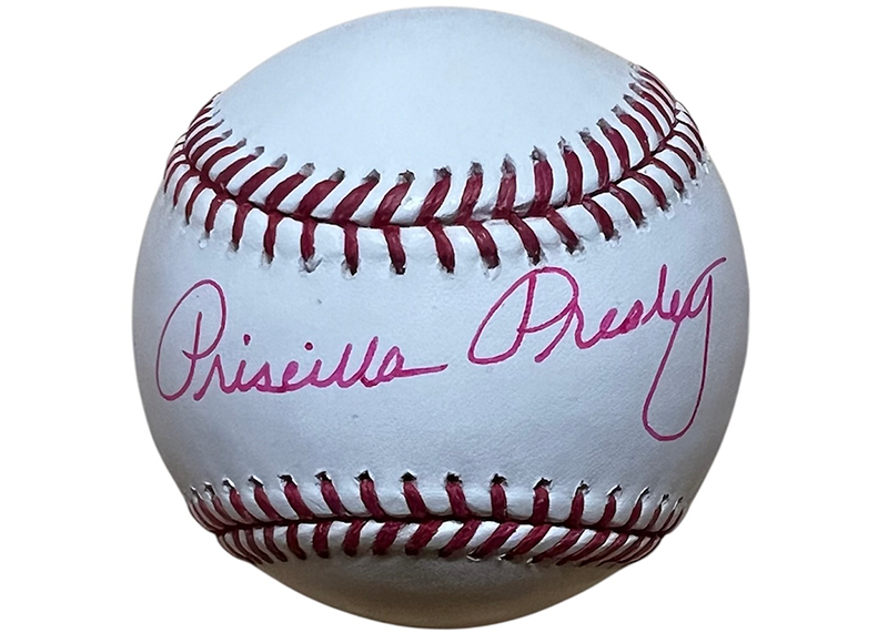 Priscilla Presley Signed official MLB Rawlings Baseball JSA