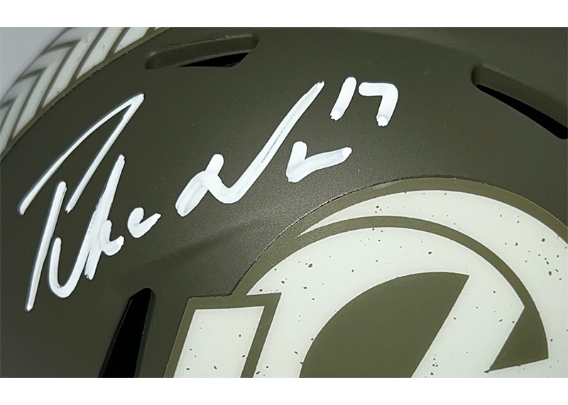 Puka Nacua Autographed Los Angeles Rams STS Mini Helmet Fanatics