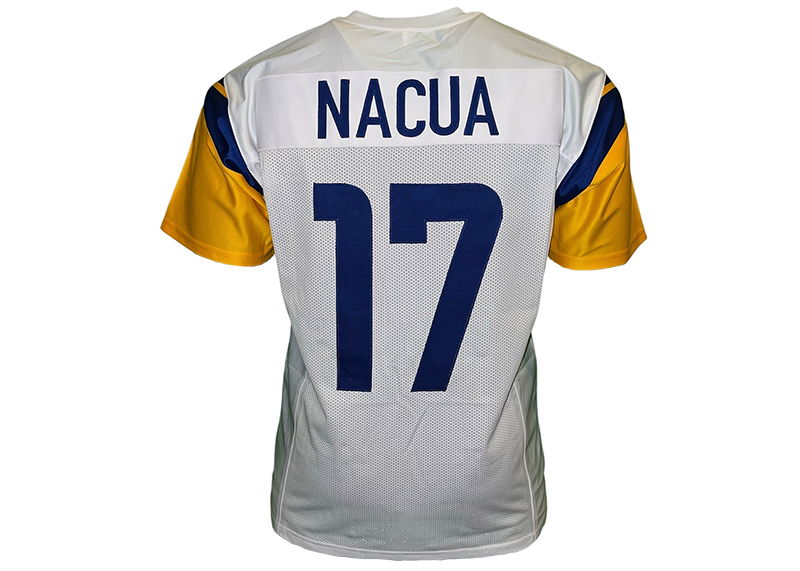 Puka Nacua Unsigned Los Angeles Blue Football Jersey