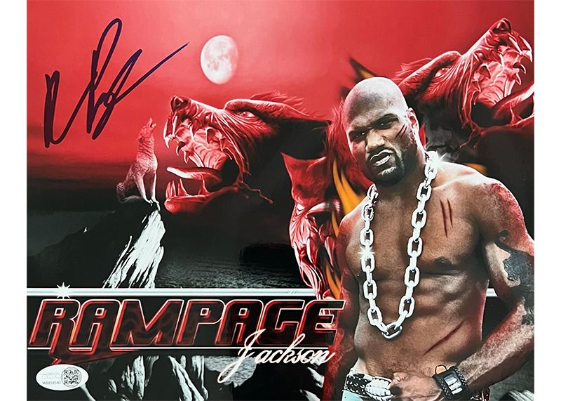 Quinton Rampage Jackson Signed 8x10 Photo JSA