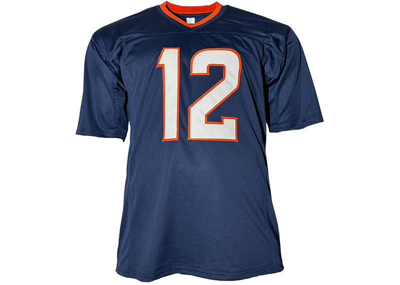 RJ Harvey Signed Denver Blue Football Jersey JSA