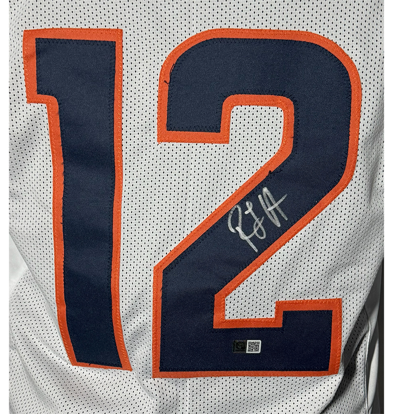 RJ Harvey Signed Denver White Football Jersey GTSM