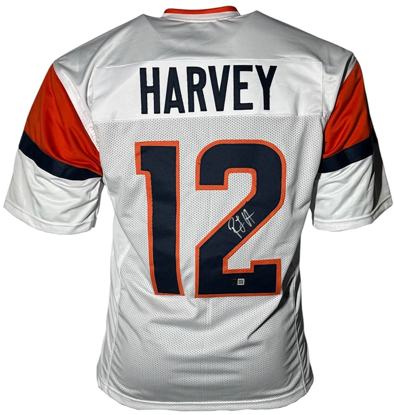 RJ Harvey Signed Denver White Football Jersey GTSM