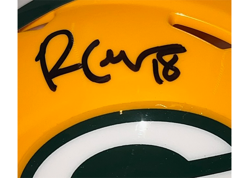 Randall Cobb Signed Green Bay Packers Speed Mini Helmet JSA