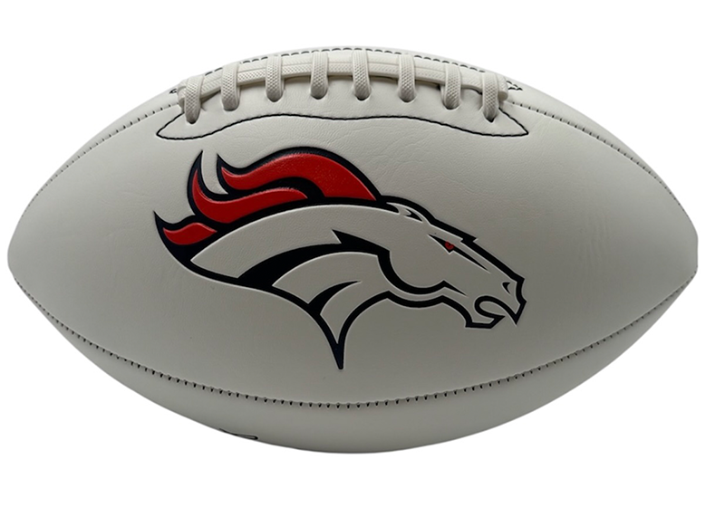 Randy Gradishar Signed Denver Broncos NFL Logo Football JSA