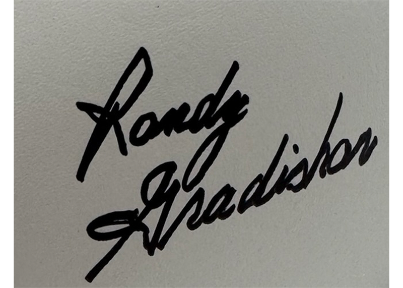 Randy Gradishar Signed Denver Broncos NFL Logo Football JSA