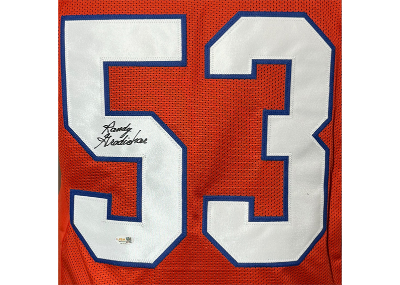 Randy Gradishar Signed Denver Orange Football Jersey JSA