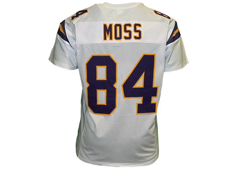 Randy Moss Unsigned Minnesota White Football Jersey