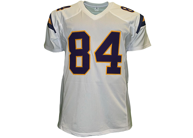 Randy Moss Unsigned Minnesota White Football Jersey