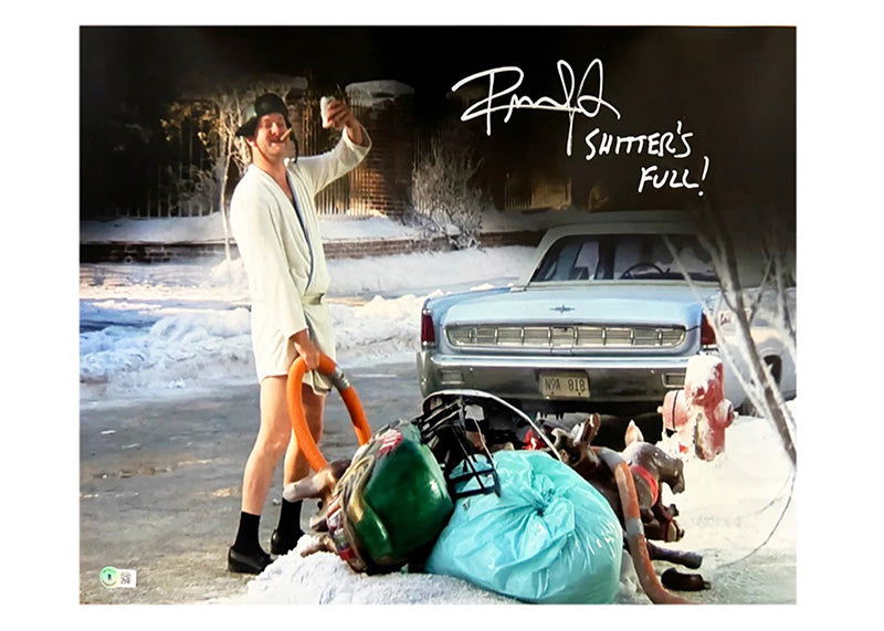 Randy Quaid Signed Shitter's Full Insc Christmas Vacation 16x20 Photo Beckett