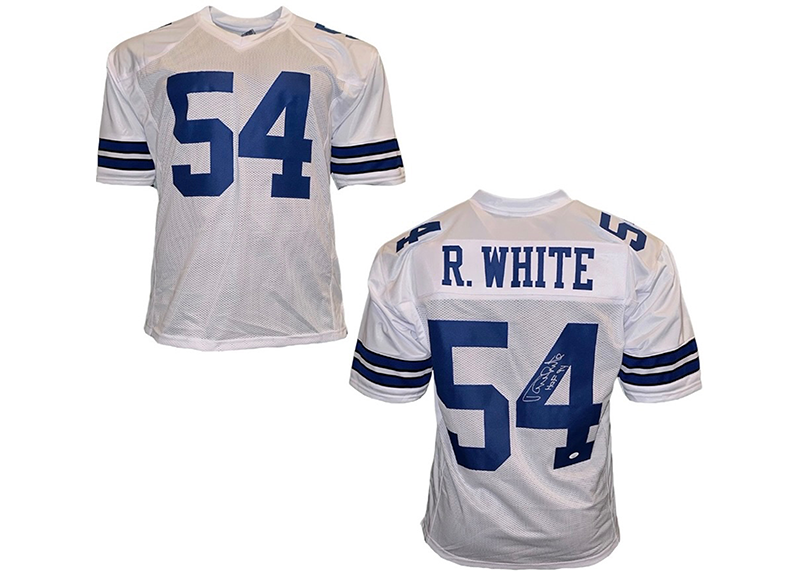 Randy White Autographed Dallas HOF 94 Inscription Custom White Football Jersey JSA