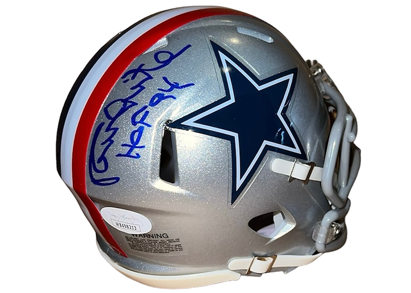 Randy White Signed Dallas Cowboys Throwback Mini Speed Helmet JSA