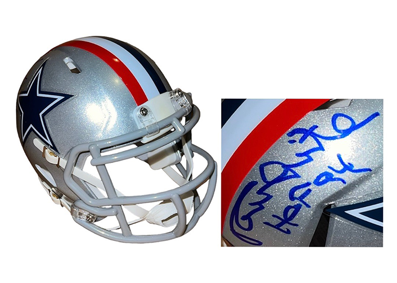 Randy White Signed Dallas Cowboys Throwback Mini Speed Helmet JSA