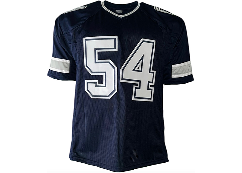 Randy White (The Monster) Signed Dallas HOF 94 Insc Blue Football Jersey JSA