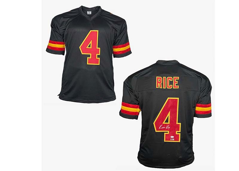 Rashee Rice Signed Custom Black Football Jersey JSA