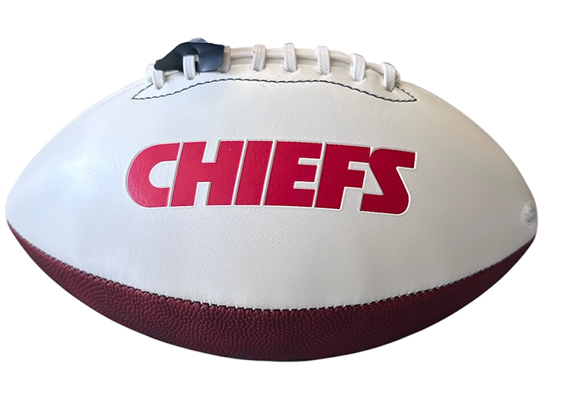 Rashee Rice Signed Kansas City Chiefs NFL Logo Football JSA