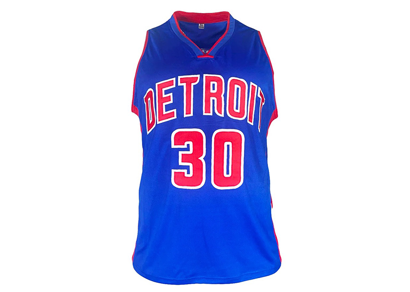 Rasheed Wallace Signed Detroit Blue Basketball Jersey (Beckett)