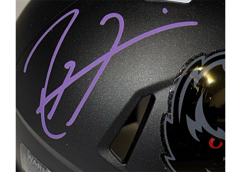 Ray Lewis Signed Baltimore Ravens 2026 On-Field Alternate Speed Mini Helmet JSA