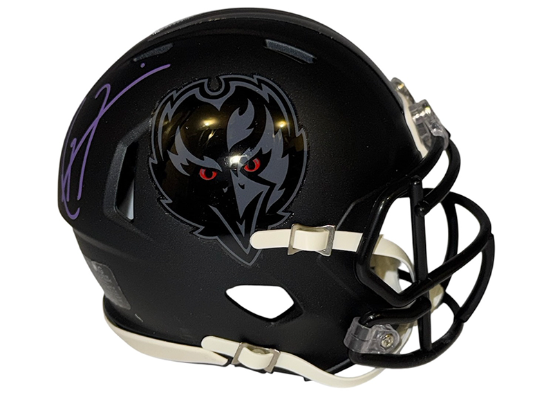 Ray Lewis Signed Baltimore Ravens 2026 On-Field Alternate Speed Mini Helmet JSA