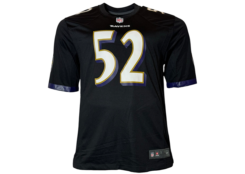 Ray Lewis Signed Baltimore Ravens Authentic Black Football Jersey JSA