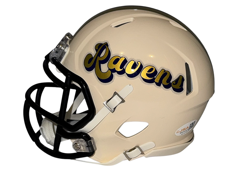 Ray Lewis Signed Baltimore Ravens Retro Mini Helmet JSA