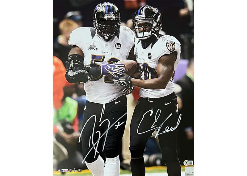 Ray Lewis & Ed Reed Baltimore Ravens Autographed 16x20 Photo Beckett