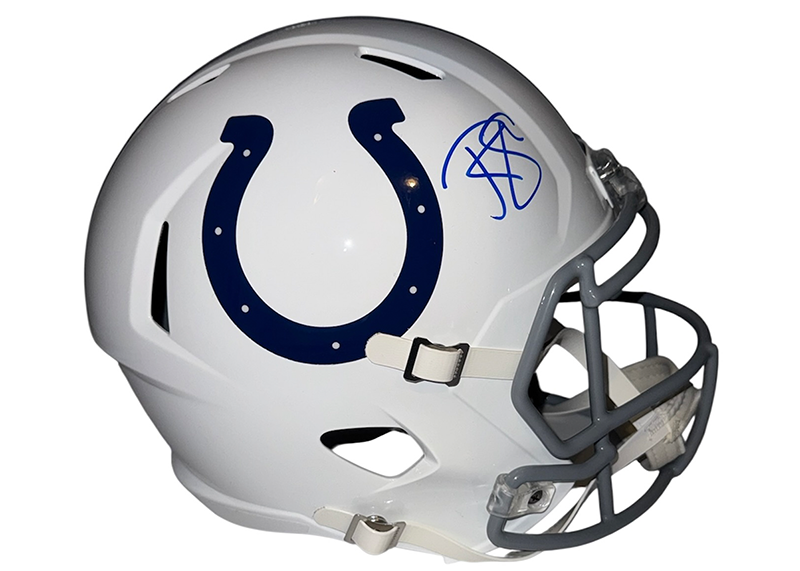 Reggie Wayne Signed Indianapolis Colts Speed Full Size Helmet JSA