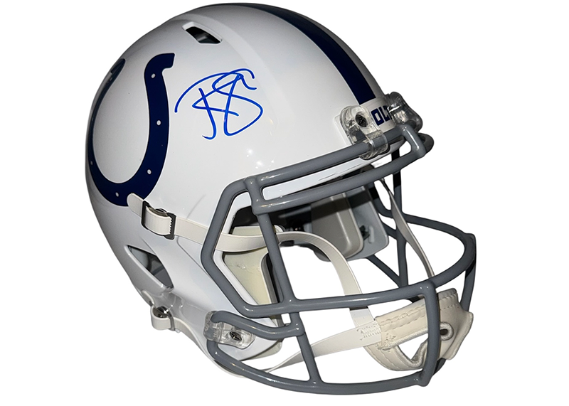 Reggie Wayne Signed Indianapolis Colts Speed Full Size Helmet JSA