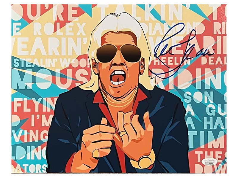 Ric Flair Autographed 11x14 Photo JSA