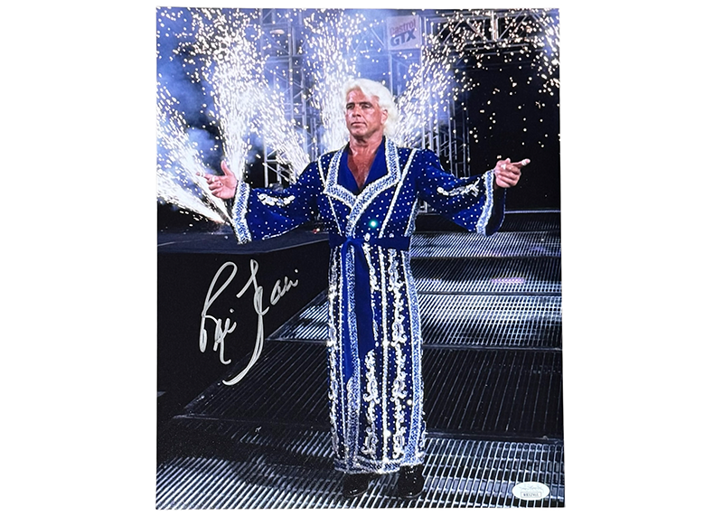 Ric Flair Signed 11x14 WWE Wrestling Entrance Photo JSA