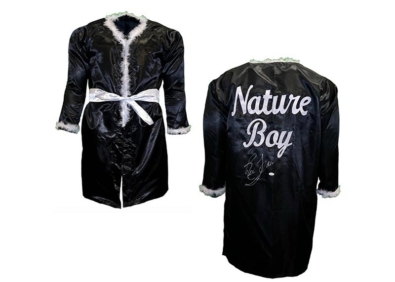 Ric Flair Signed Custom Black WWE Wrestling Robe JSA