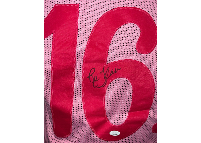 Ric Flair Signed Custom Pink Stats Jersey JSA