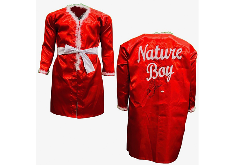 Ric Flair Signed Custom Red WWE Wrestling Robe JSA — Golden Autographs