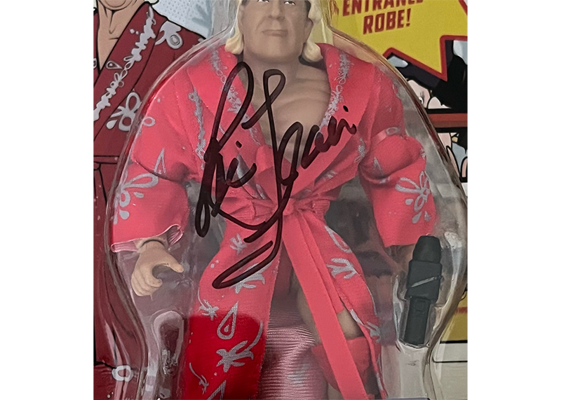 Ric Flair Signed WWE Mattel Action Figure Toy JSA