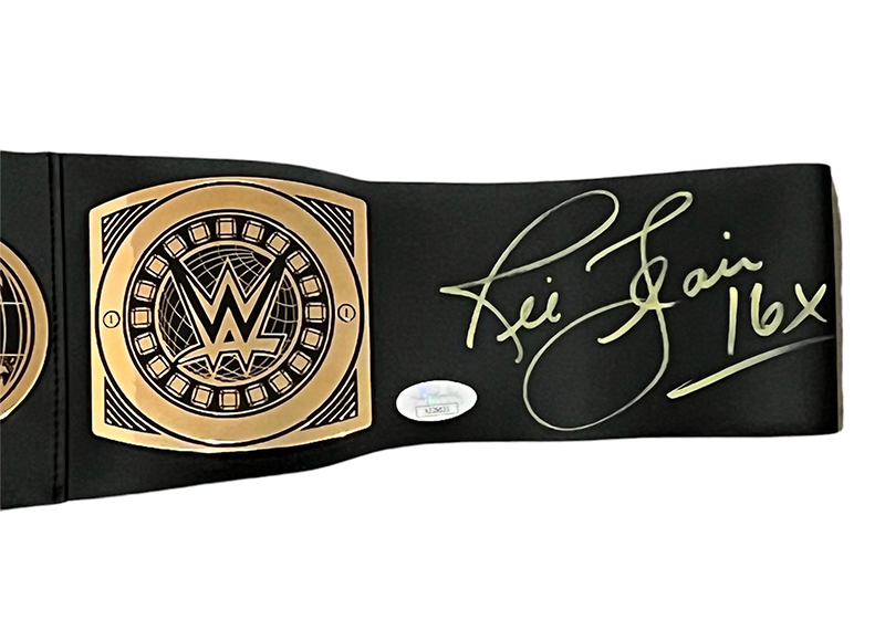 Ric Flair Signed WWE Toy Wrestling Built JSA 16x Inscription