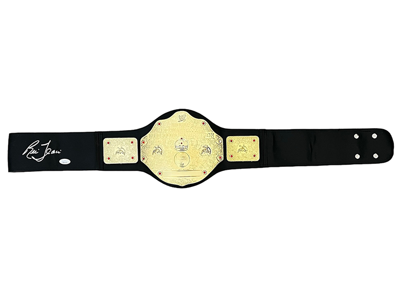 Ric Flair Signed WWE Toy Wrestling belt JSA